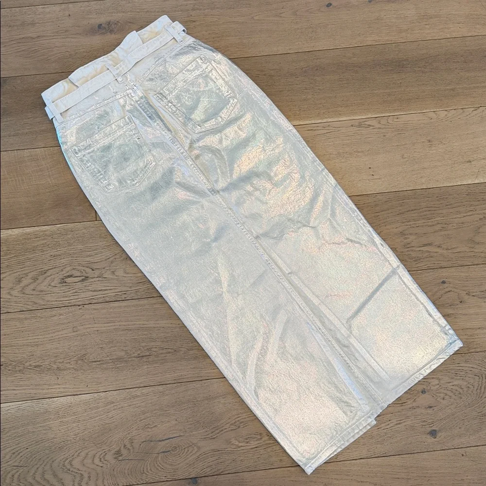 Zara Silver Pencil Skirt - Picture 2 of 3